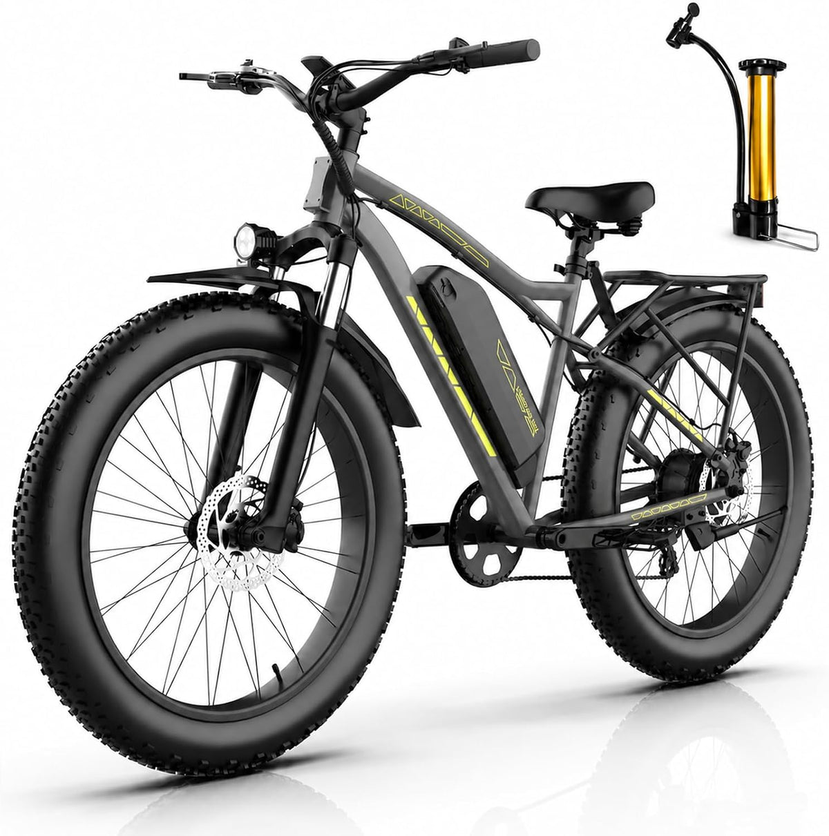 Electric Bike for Adults, 750W Motor, 48V 15Ah Battery, 26'' Fat Tire