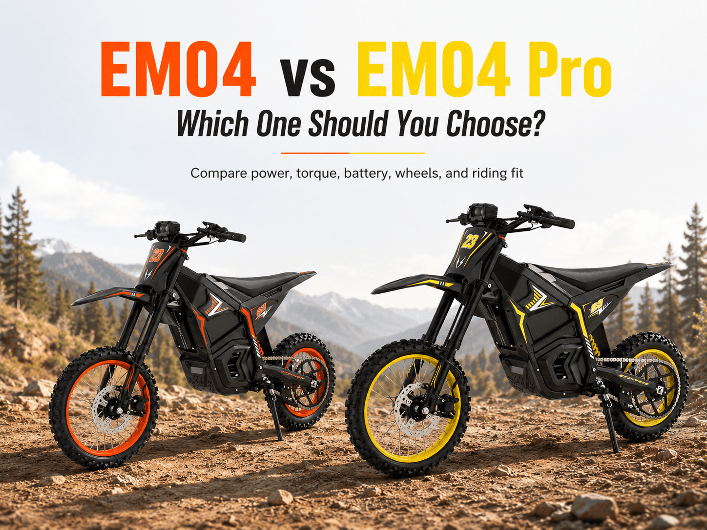 QWAYQ EM04 vs EM04 Pro: Which Electric Dirt Bike Should You Choose?