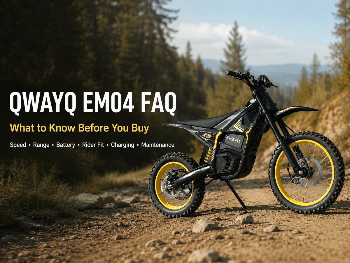 QWAYQ EM04 FAQ: What to Know Before Buying This Electric Dirt Bike