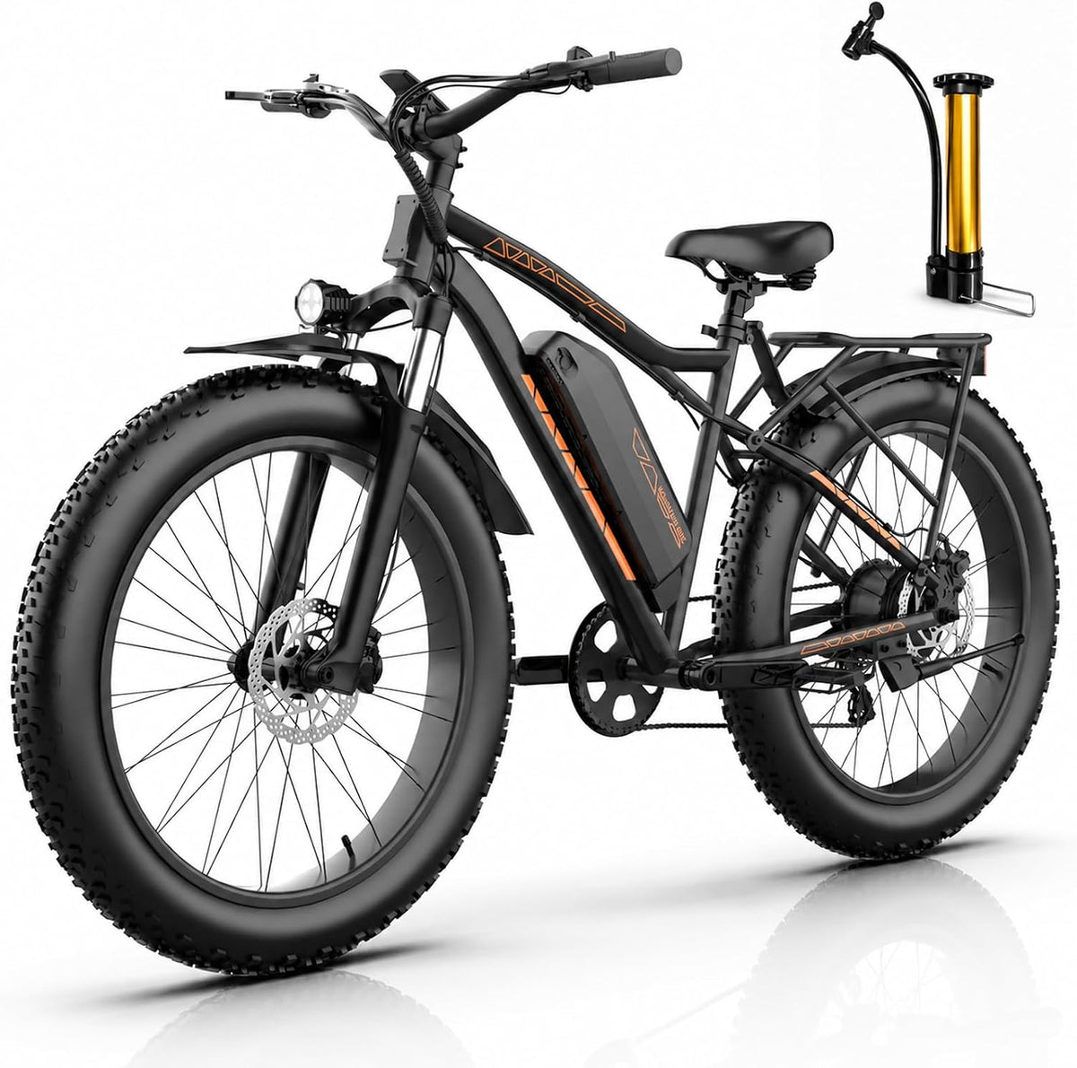 Electric Bike for Adults, 750W Motor, 48V 15Ah Battery, 26'' Fat Tire