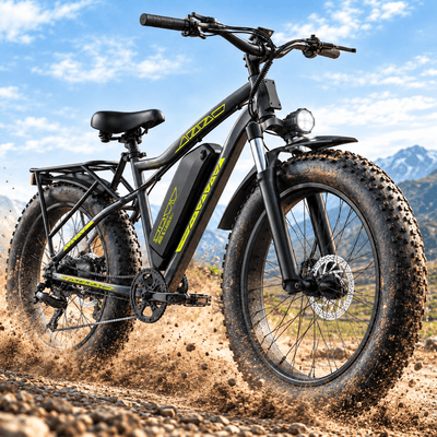 Electric Bike for Adults, 750W Motor, 48V 15Ah Battery, 26'' Fat Tire