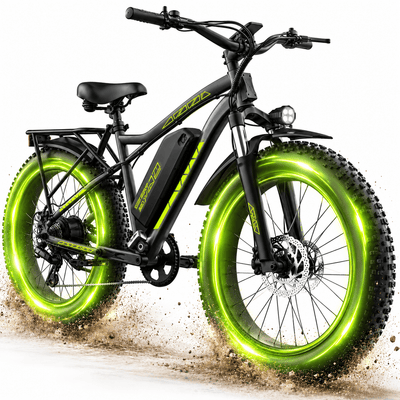 Electric Bike for Adults, 750W Motor, 48V 15Ah Battery, 26'' Fat Tire